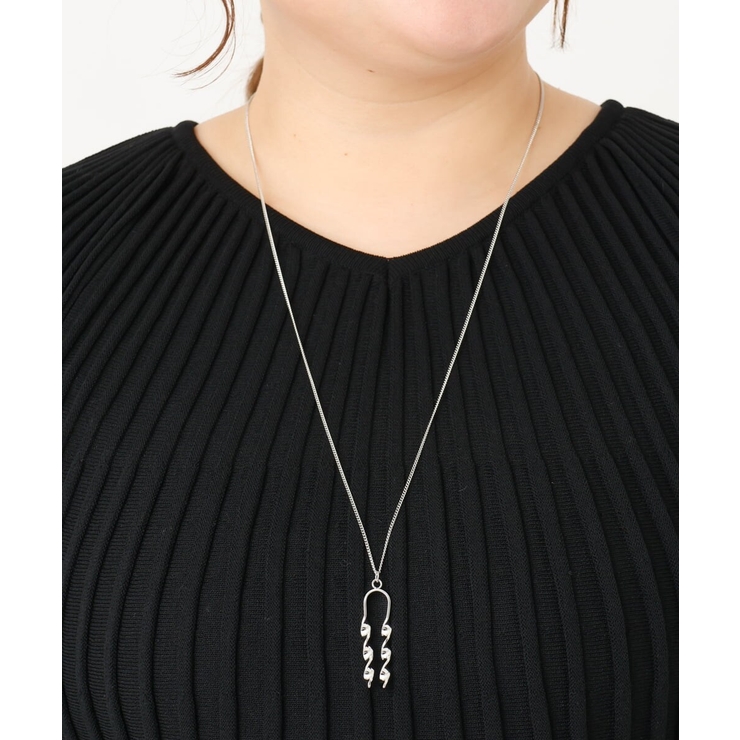 シルバー | メタルモチーフロングネックレス | eur3