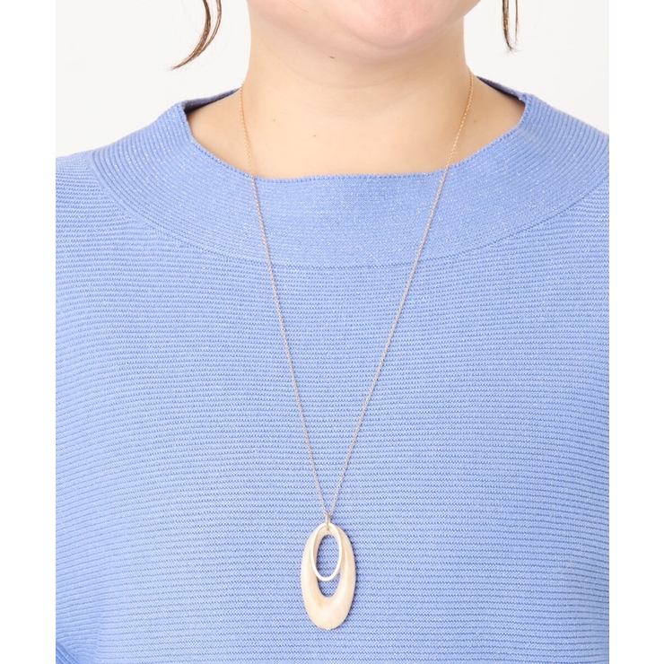 オーバルリングロングネックレス | eur3 | 詳細画像1 