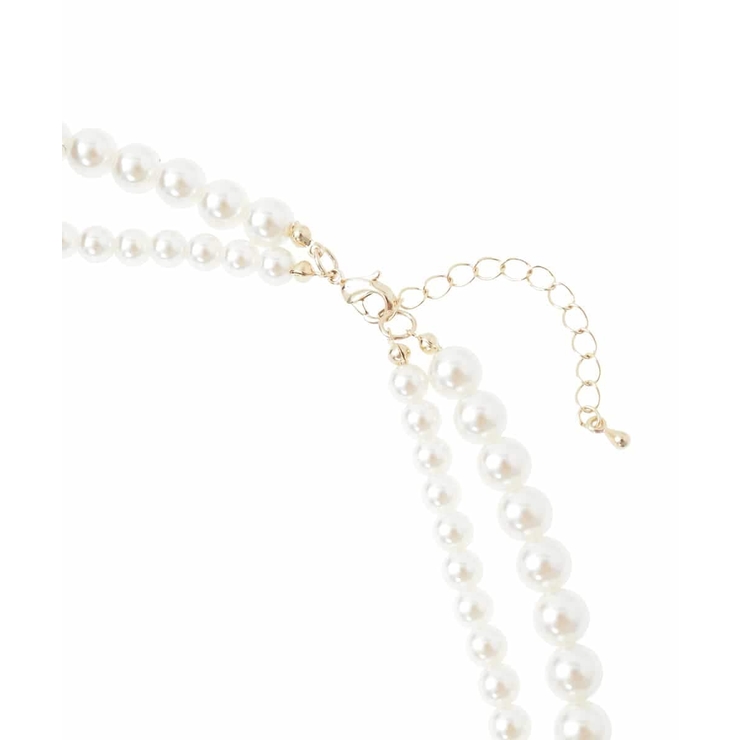 コサージュ付き2連パールライクネックレス | eur3 | 詳細画像6 