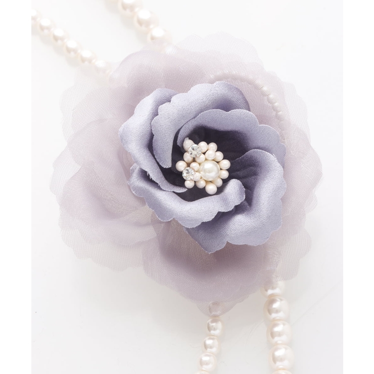 コサージュ付き2連パールネックレス | eur3 | 詳細画像14 