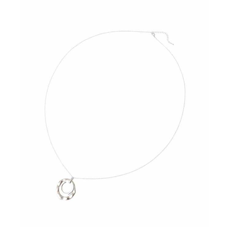 シルバー | ダブルニュアンスリングネックレス | eur3