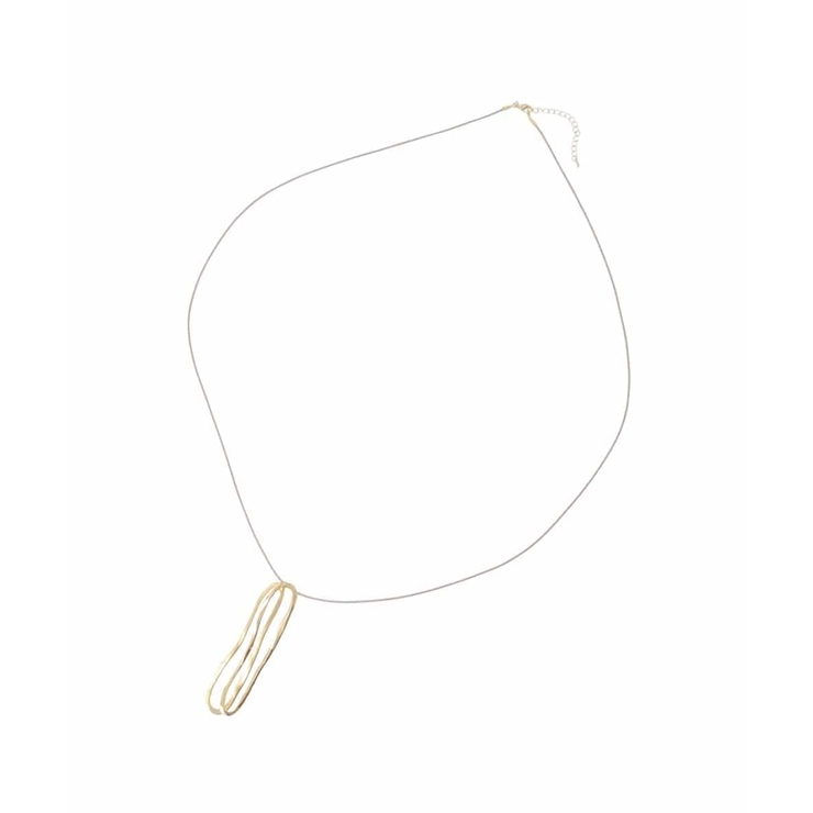 ゴールド(95) | フープデザインネックレス | eur3