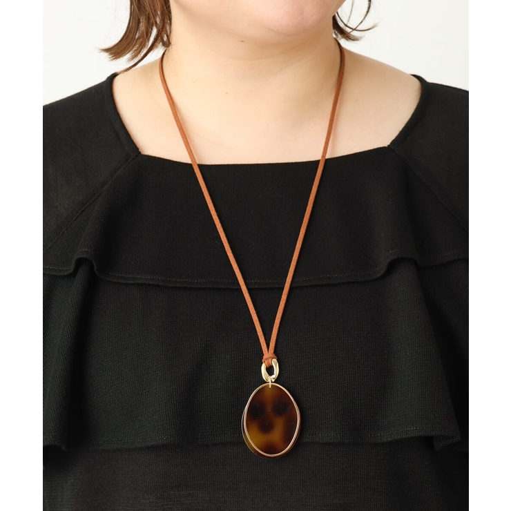 キャメル(83) | 異素材モチーフコードネックレス | eur3