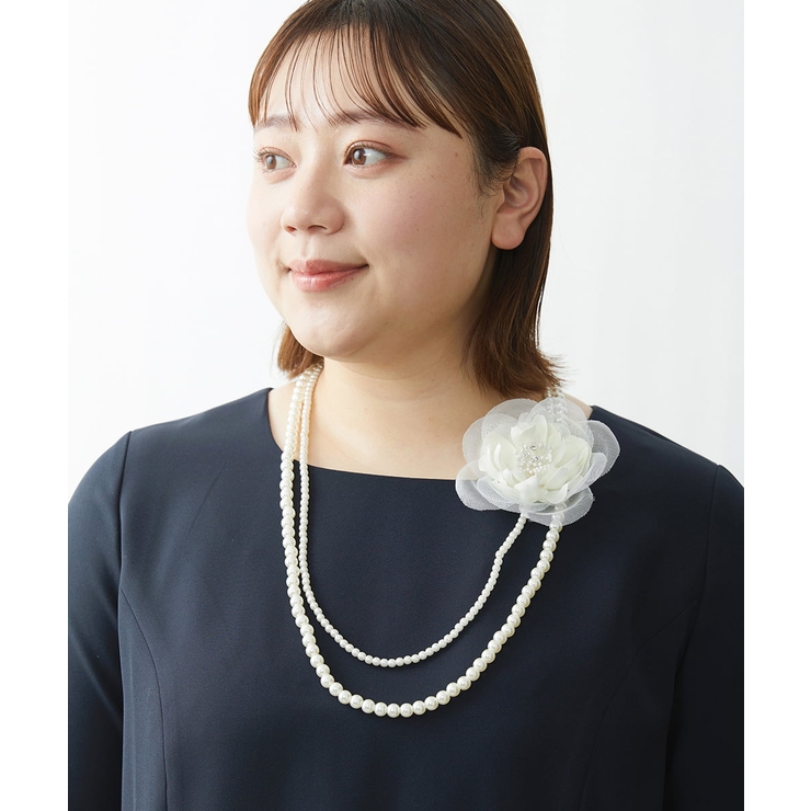 [46] フェイクパール ネックレス 50点セット Na14-250426O 日本製】ランダムフェイクパールネックレス（ネックレス