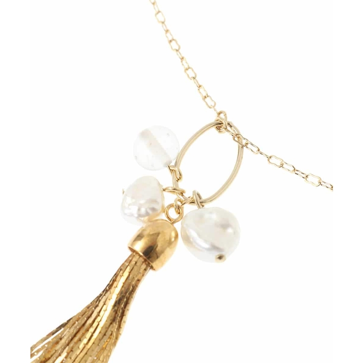 パールメタルタッセルネックレス | eur3 | 詳細画像7 