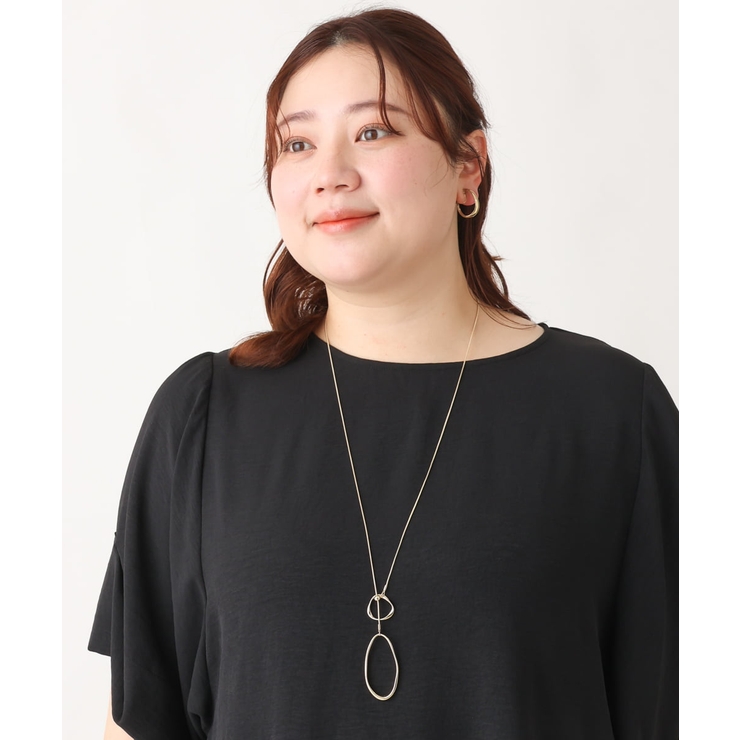 ゴールド(95) | ダブルリングアレンジチェーンネックレス | eur3