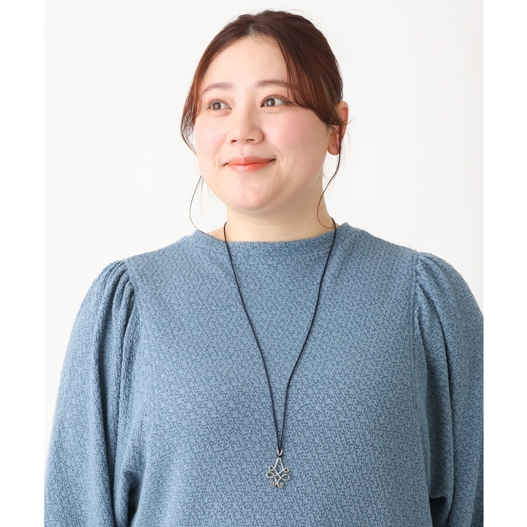 シルバー(96) | ニュアンスモチーフスライドコードネックレス | eur3