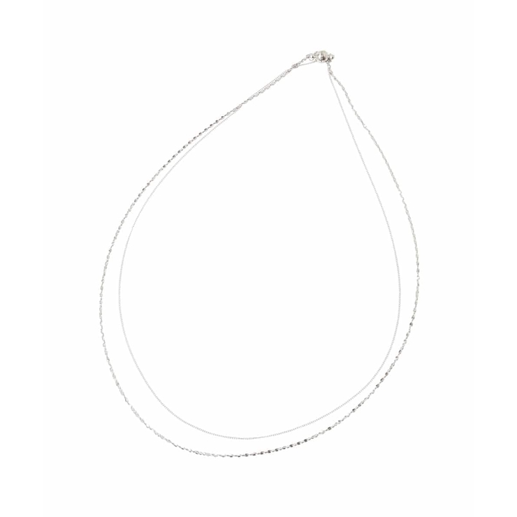 シルバー(96) | 2連デザインネックレス | eur3