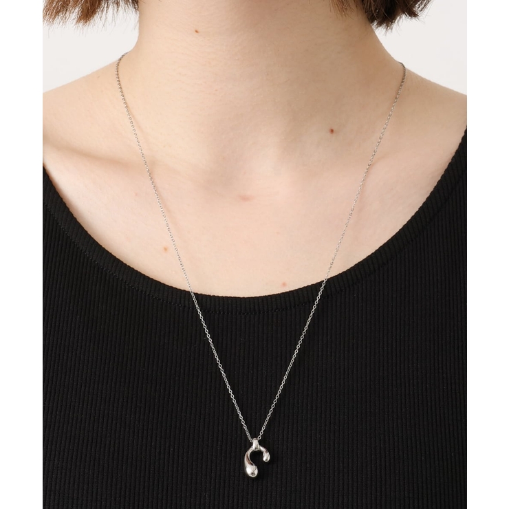 シルバー | ニュアンスモチーフステンレスネックレス | eur3