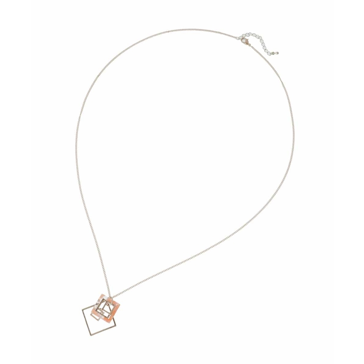 スクエアモチーフデザインロングネックレス | eur3 | 詳細画像4 