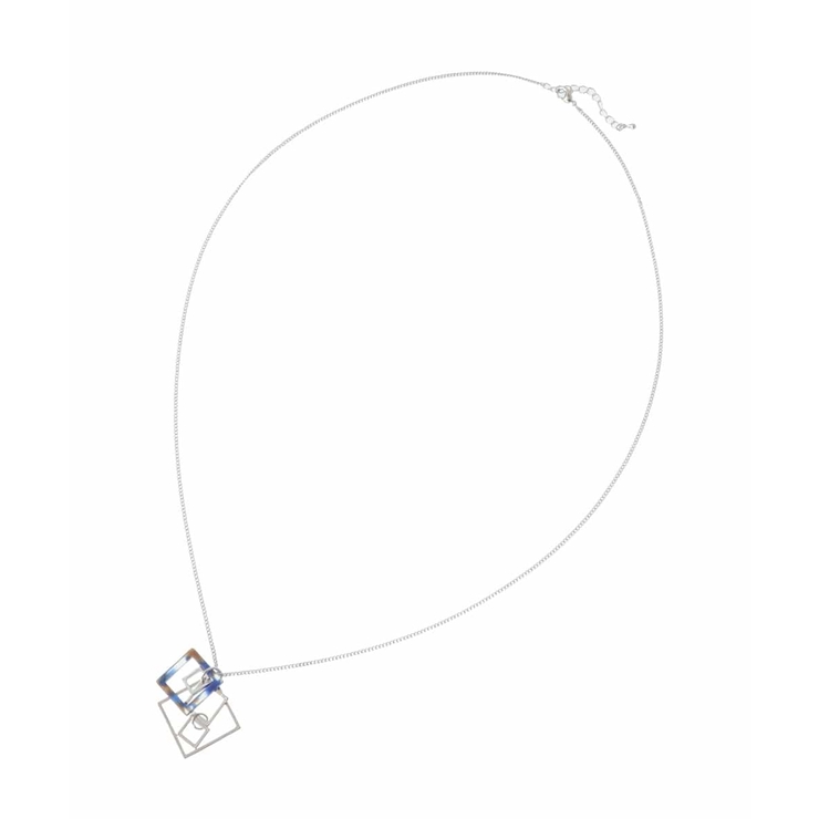 スクエアモチーフデザインロングネックレス | eur3 | 詳細画像8 