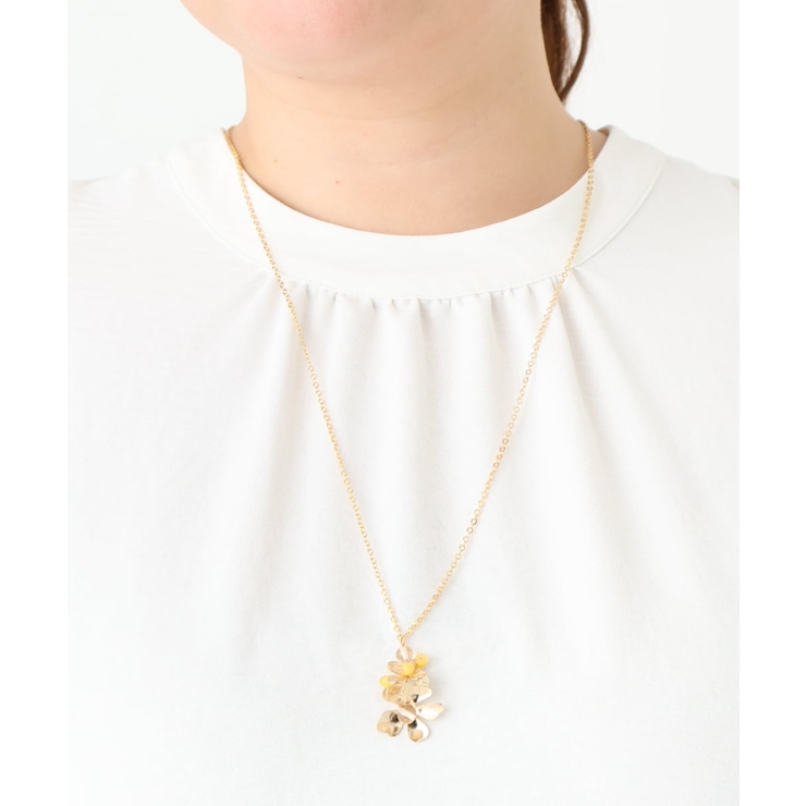 フラワーモチーフロングネックレス | eur3 | 詳細画像2 