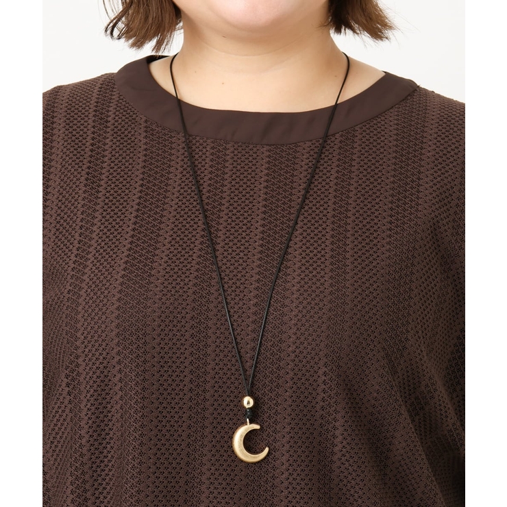 ゴールド | 三日月モチーフメタルトップネックレス | eur3