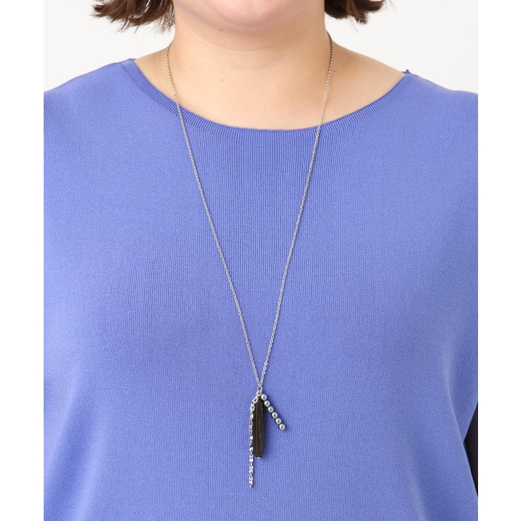 シルバー | ニュアンスモチーフデザインネックレス | eur3