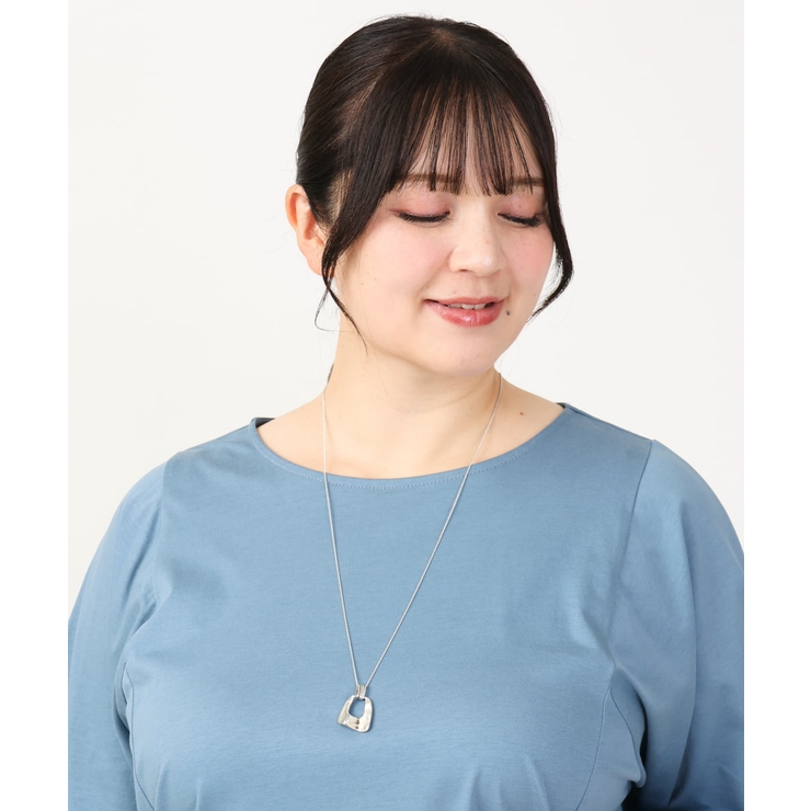 シルバー | ニュアンスリングロングネックレス | eur3