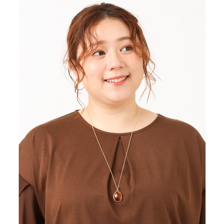 ゴールド | ストーンモチーフロングネックレス | eur3