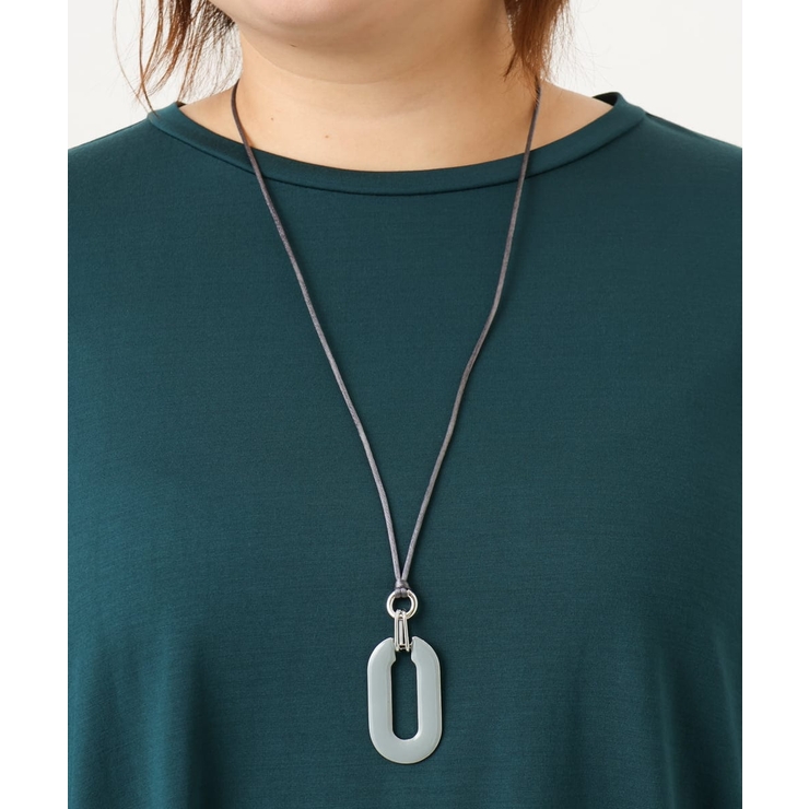 ライトグレー(91) | 2WAYオーバルネックレス | eur3