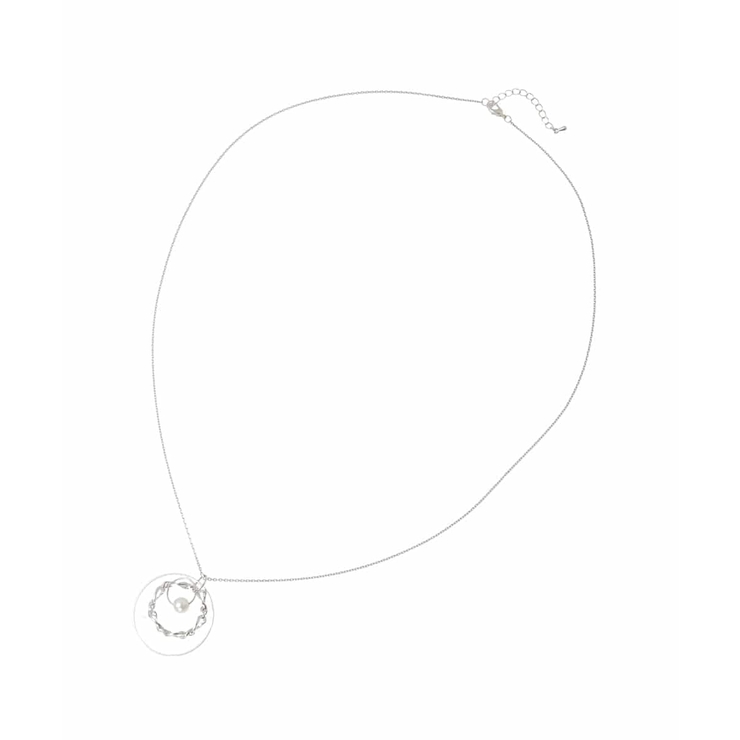 シルバー | サークルレイヤードネックレス | eur3