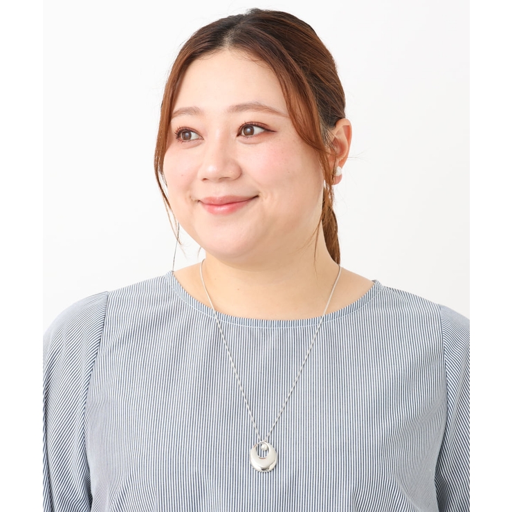 シルバー(96) | メタルトップロングネックレス | eur3