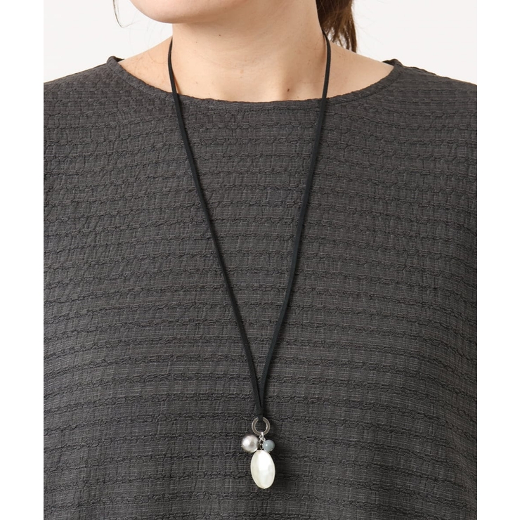 ブラック | サークルモチーフネックレス | eur3