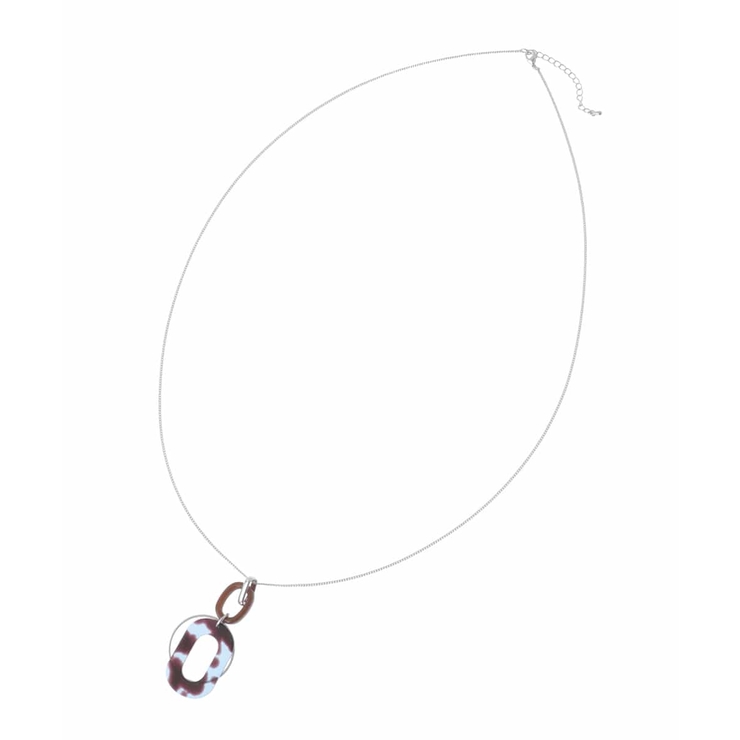 ブルー(55) | サークルモチーフロングネックレス | eur3