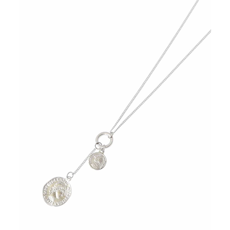 シルバー(96) | コインモチーフロングネックレス | eur3
