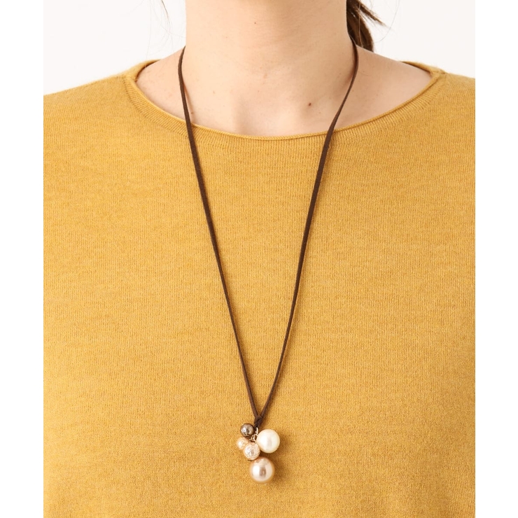 パールビーズデザインコードネックレス | eur3 | 詳細画像1 