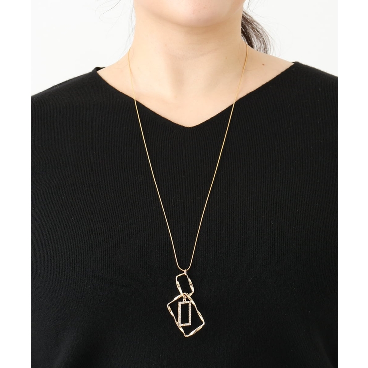 スクエアビジューデザインネックレス | eur3 | 詳細画像2 
