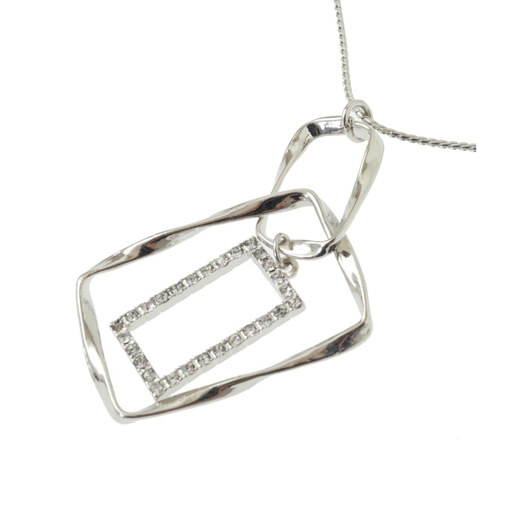 スクエアビジューデザインネックレス | eur3 | 詳細画像7 