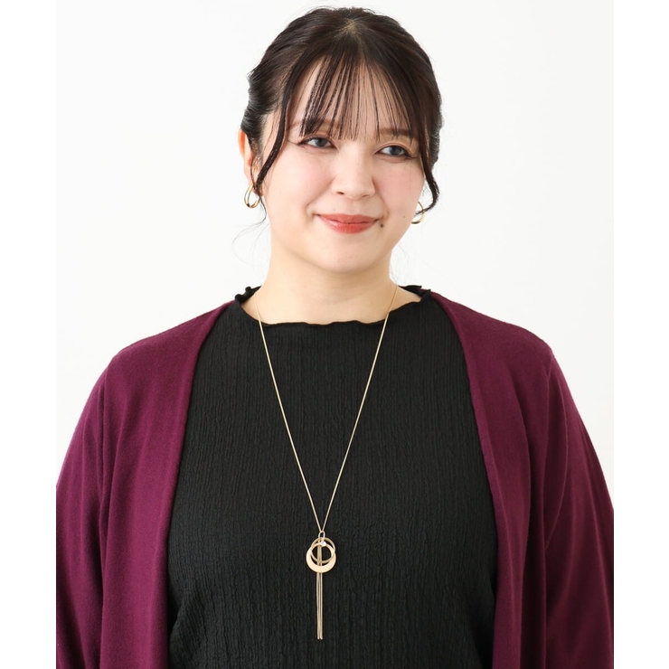 ゴールド(95) | 三連リングネックレス | eur3