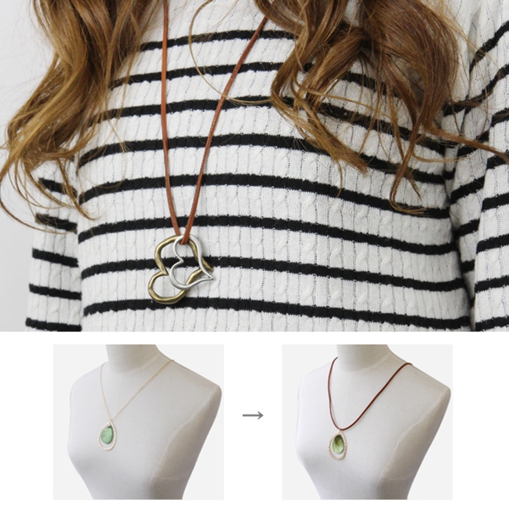 ネックレス レザー ハンドメイド[品番：VX000001639]｜Jewel vox