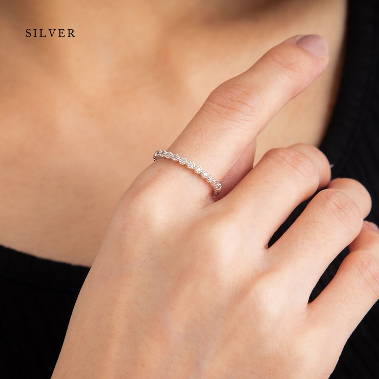 ニッケルフリー キュービックジルコニア 華奢リング | Jewel vox | 詳細画像4 