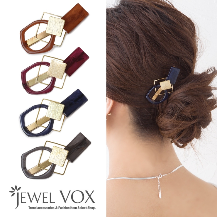 ヘアクリップ ヘアアクセ クリップ[品番：VX000004448]｜Jewel vox