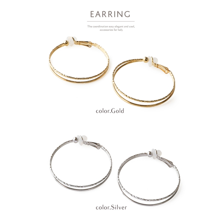 ニッケルフリー 16Kコーティング 2連フープ | Jewel vox | 詳細画像12 