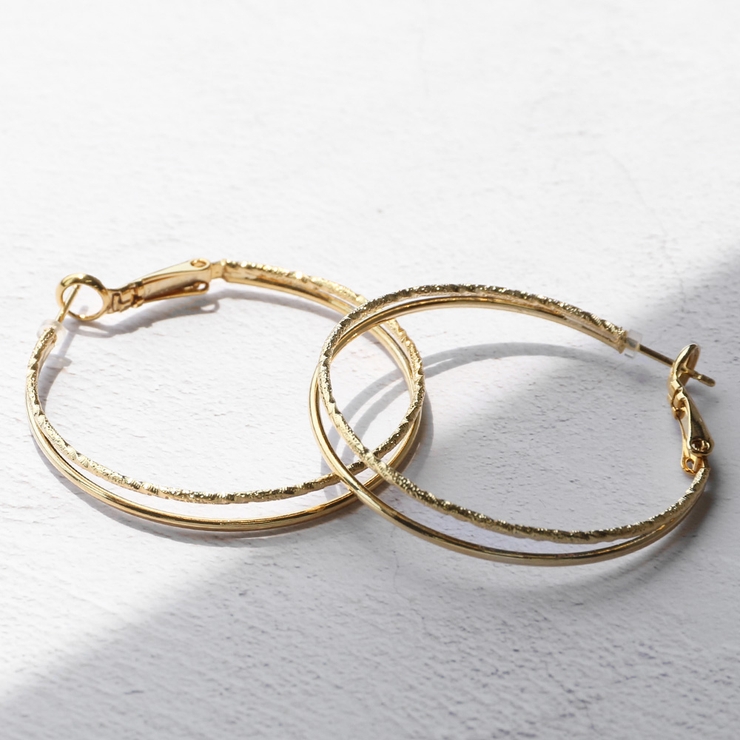 ニッケルフリー 16Kコーティング 2連フープ | Jewel vox | 詳細画像10 