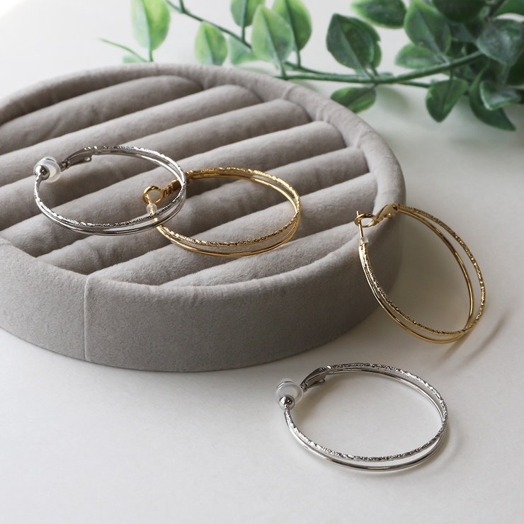 ニッケルフリー 16Kコーティング 2連フープ | Jewel vox | 詳細画像2 