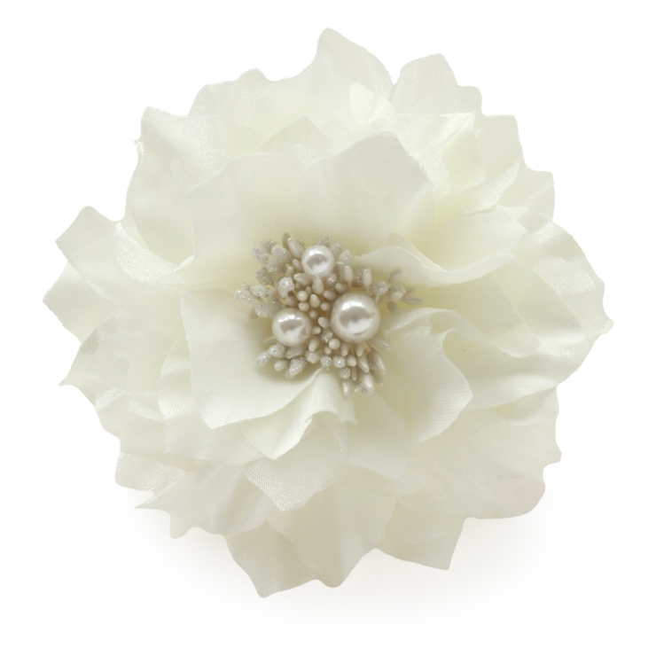 ホワイト | コサージュ ブローチ お花 | Jewel vox