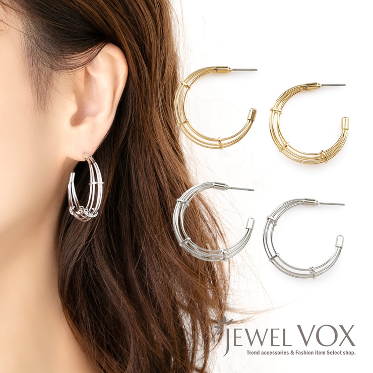 ピアス フープ ステンレスポスト | Jewel vox | 詳細画像1 