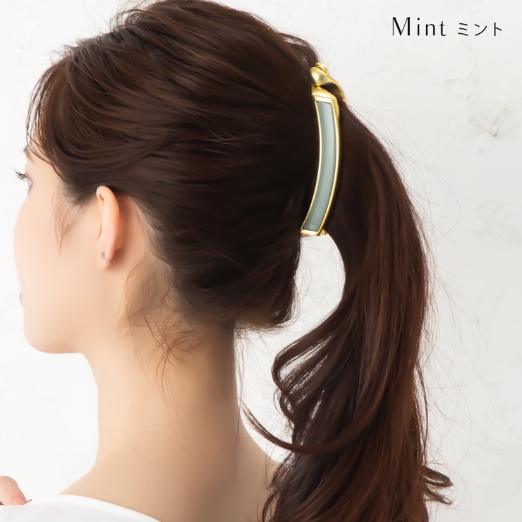 バナナクリップ クリップ ヘアアクセサリー[品番：VX000006193