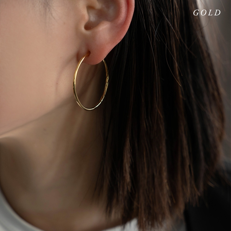 フープピアス シンプル イヤリング | Jewel vox | 詳細画像8 