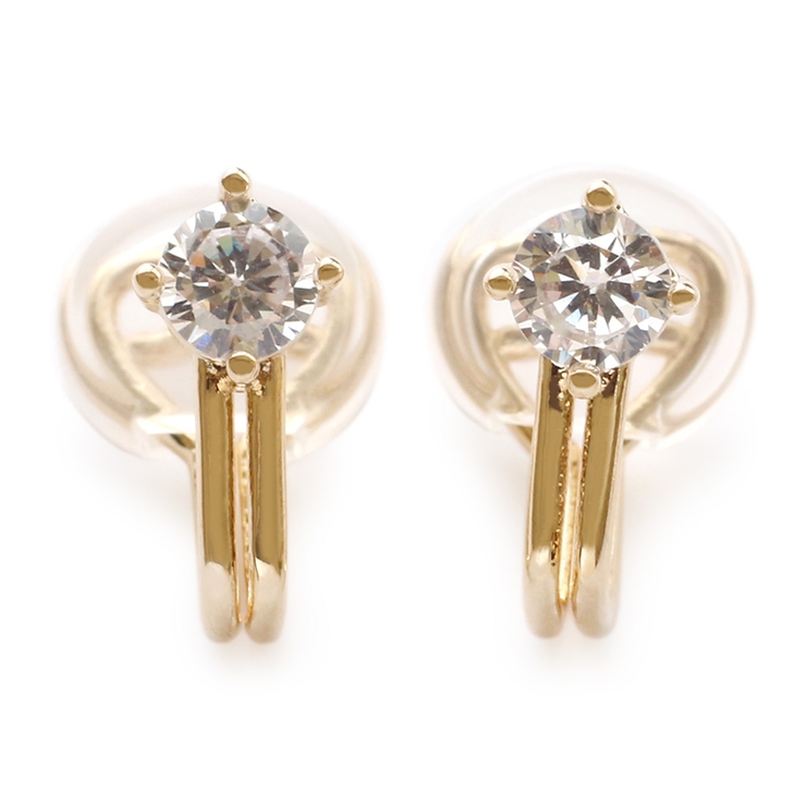 [ゴールド]クリスタル | イヤリング 金属アレルギー 樹脂 | Jewel vox