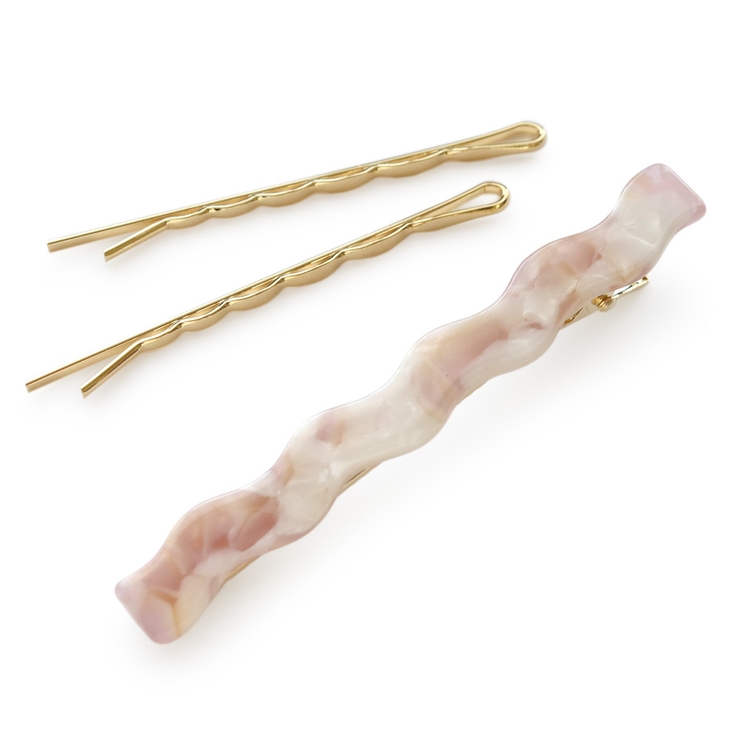 ピンク | ヘアクリップ ヘアピン セット | Jewel vox