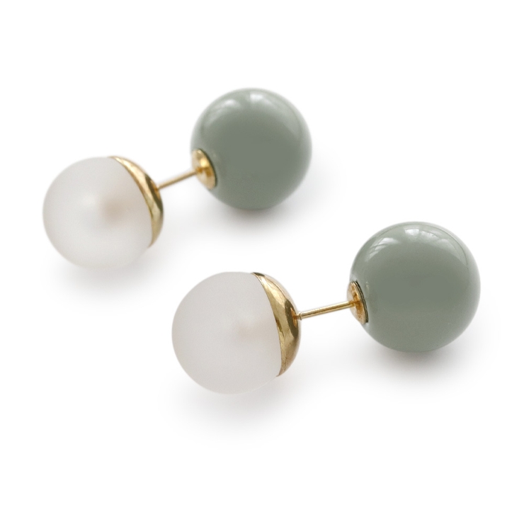 【ピアス】カーキ | ピアス イヤリング 金属アレルギー | Jewel vox