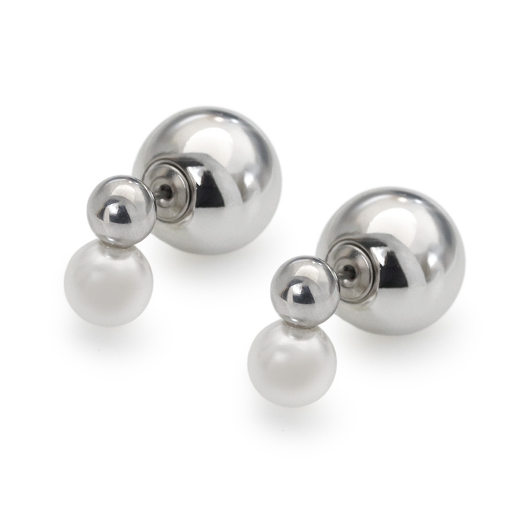 【8mm】シルバー | ピアス レディース ニッケルフリー | Jewel vox