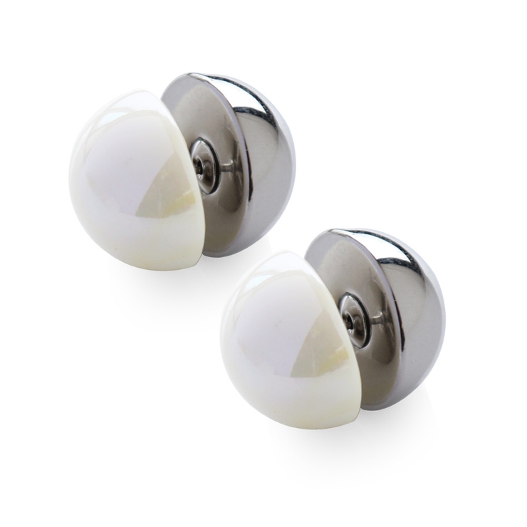 【ホワイト】シルバー | ピアス レディース ニッケルフリー | Jewel vox