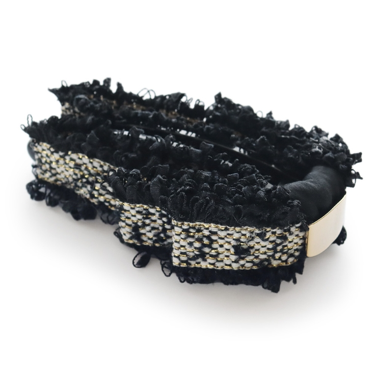 ブラック | バナナクリップ ヘアクリップ ヘアアクセサリー | Jewel vox