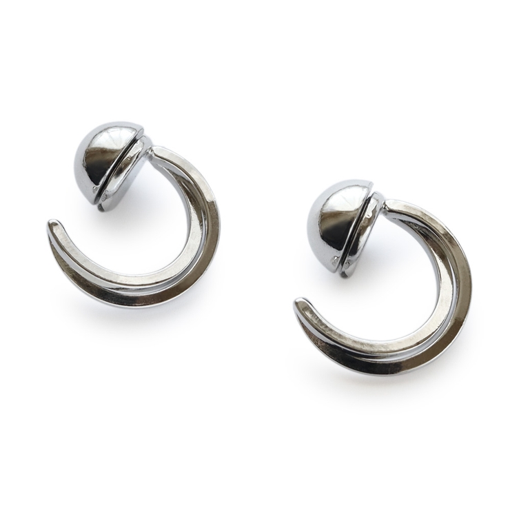 【A】シルバー | イヤリング マグネット 金属アレルギー | Jewel vox