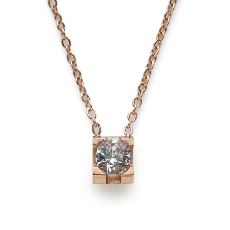 ピンクゴールド | ネックレス ステンレス製 レディース | Jewel vox