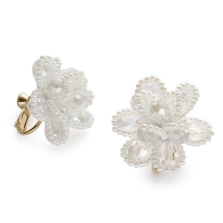 【イヤリング】ホワイト | ピアス イヤリング レディース | Jewel vox