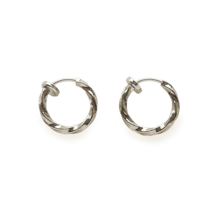 【Sサイズ】シルバー | イヤリング ステンレス製 レディース | Jewel vox